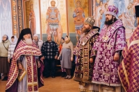 Служение епископа Митрофана в Неделю 4-ю Великого поста, прп. Иоанна Лествичника