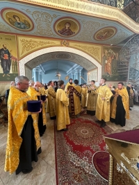 Служение епископа Митрофана накануне 1-ой Недели Великого поста, Торжества Православия